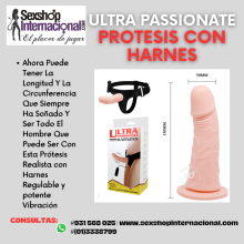 ULTRA PASSIOANTE PROTESIS CON HARNES Y VIBRACIÓN POTENTE SEXSHOP 